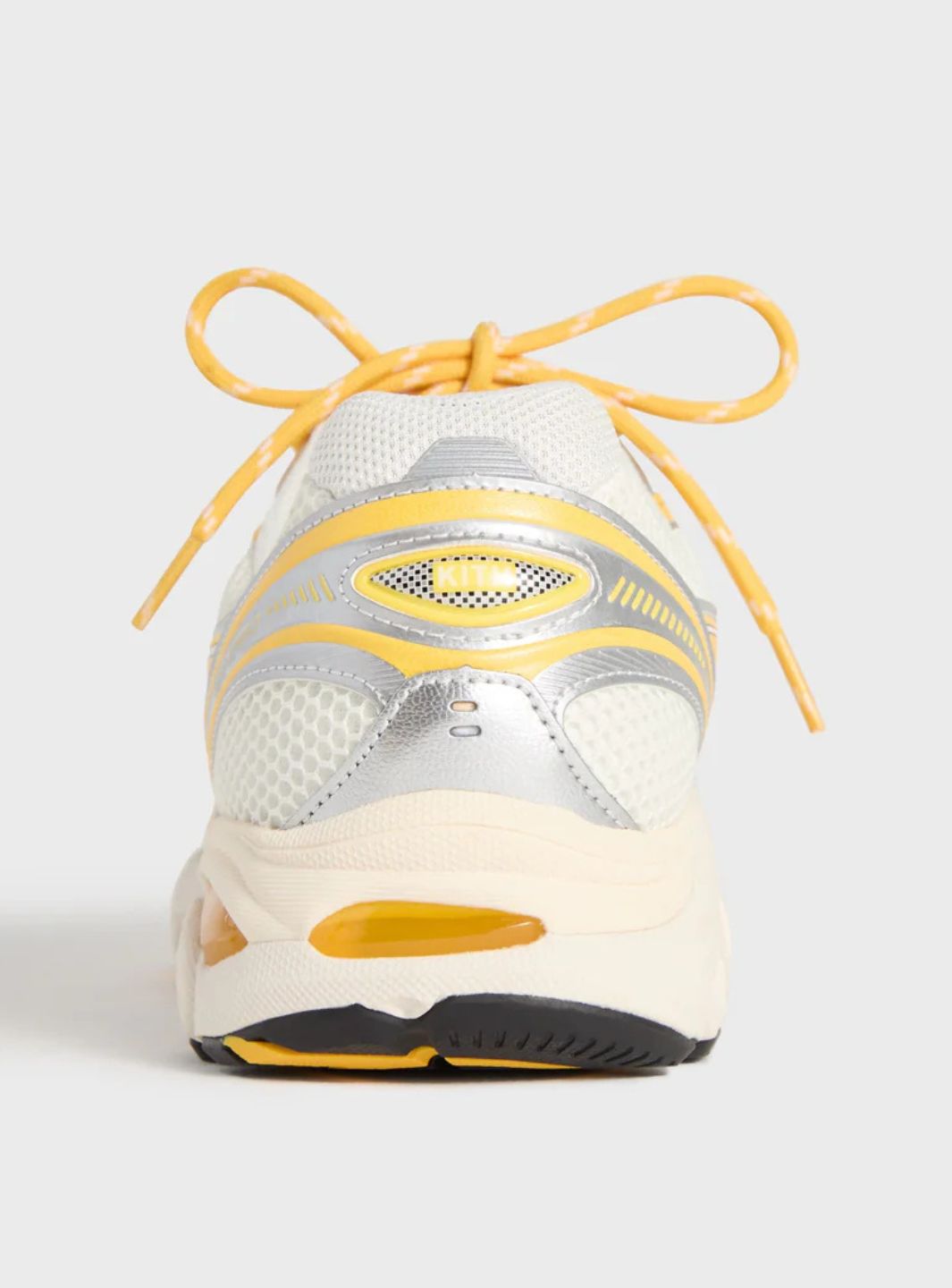 Asics GT-2160 Kith Cream Solar Power (2025) sneakers basse uomo e donna in mesh e pelle sintetica crema, dettaglio tallone