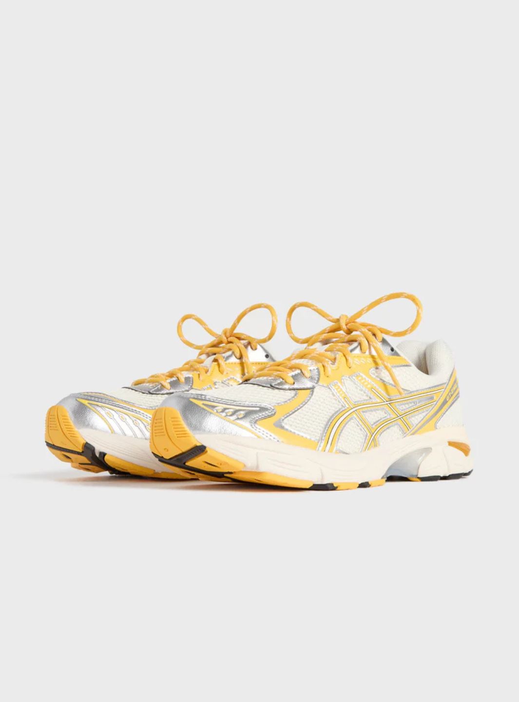 Asics GT-2160 Kith Cream Solar Power (2025) sneakers basse uomo e donna in mesh e pelle sintetica crema, vista frontale