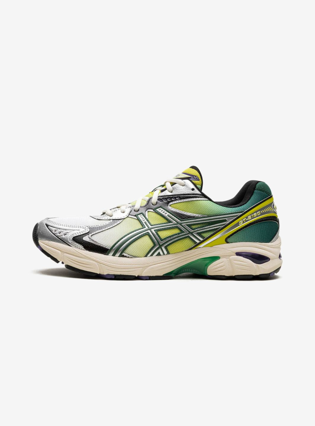 Asics GT-2160 Kith Marvel Villains Green Goblin sneakers basse uomo e donna in mesh e pelle sintetica verde, vista laterale
