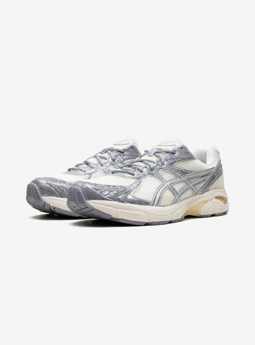 Asics GT-2160 Pre-Aged Pack Sheet Rock sneakers basse uomo e donna in mesh e pelle sintetica grigio, vista frontale
