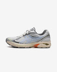 Asics GT-2160 Tomo Curation Kogarashi Glacier Grey sneakers basse uomo e donna in mesh e pelle sintetica grigio, vista latera