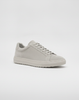 Sneakers Uomo in Pelle Scamosciata Beige – Casual Chic Naturale - Grigio Chiaro