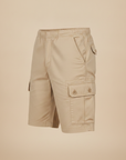 Bermuda Cargo Uomo in Cotone – Tasche Laterali Pratiche - Beige