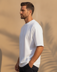 T-shirt Uomo Oversize Streetwear – Vestibilità Ampia Urban - vista laterale