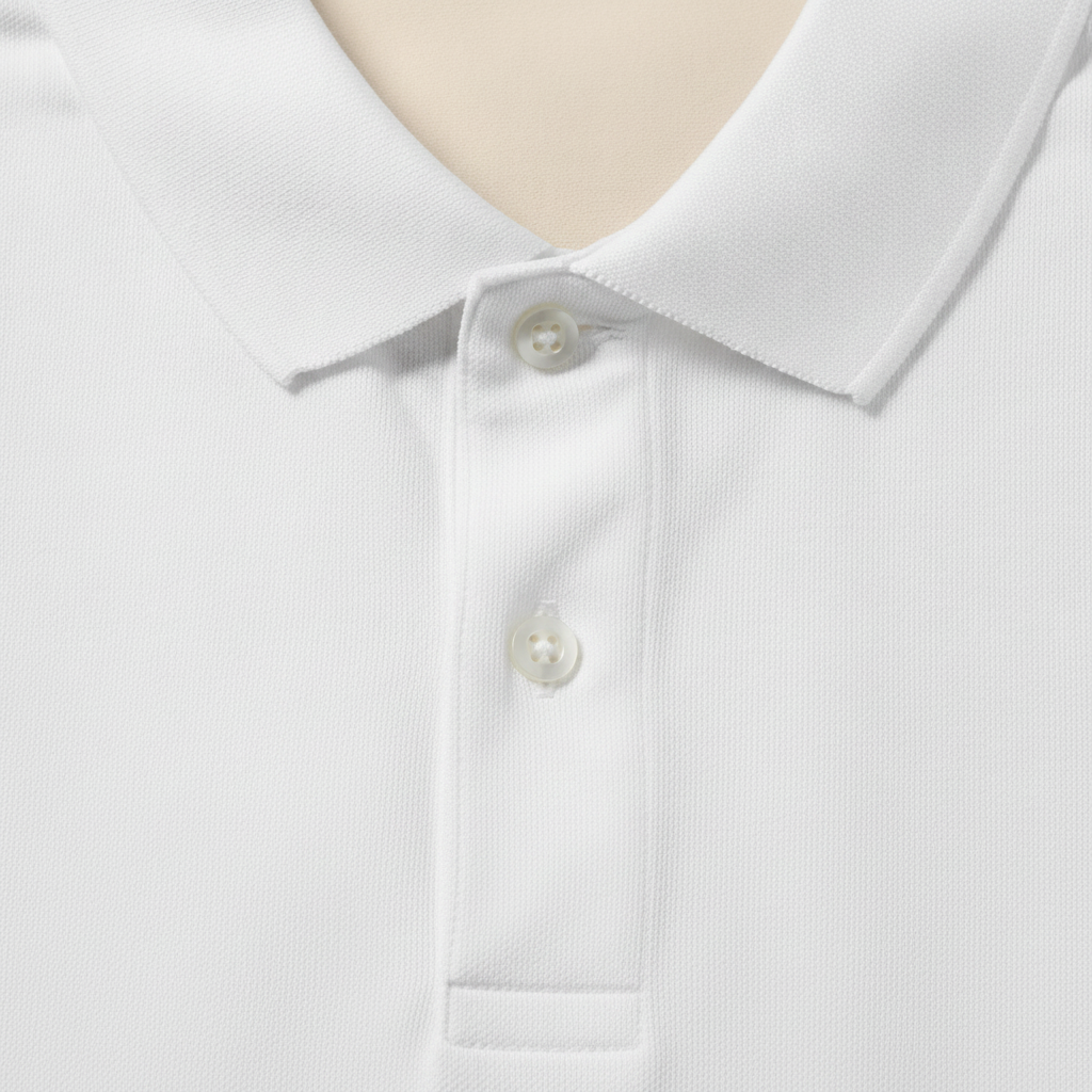 Polo Uomo in Jersey di Cotone Morbido – Comfort Casual Quotidiano - dettaglio
