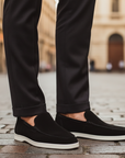 Mocassini Uomo Scamosciati Suola Gomma