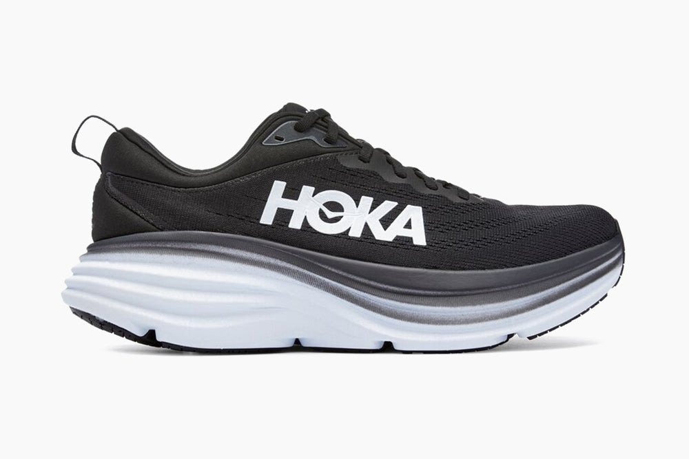 Hoka Bondi 8 Scarpe Running Nero Bianco Donna - 2