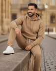 Tuta Uomo Felpato Casual con Cappuccio
