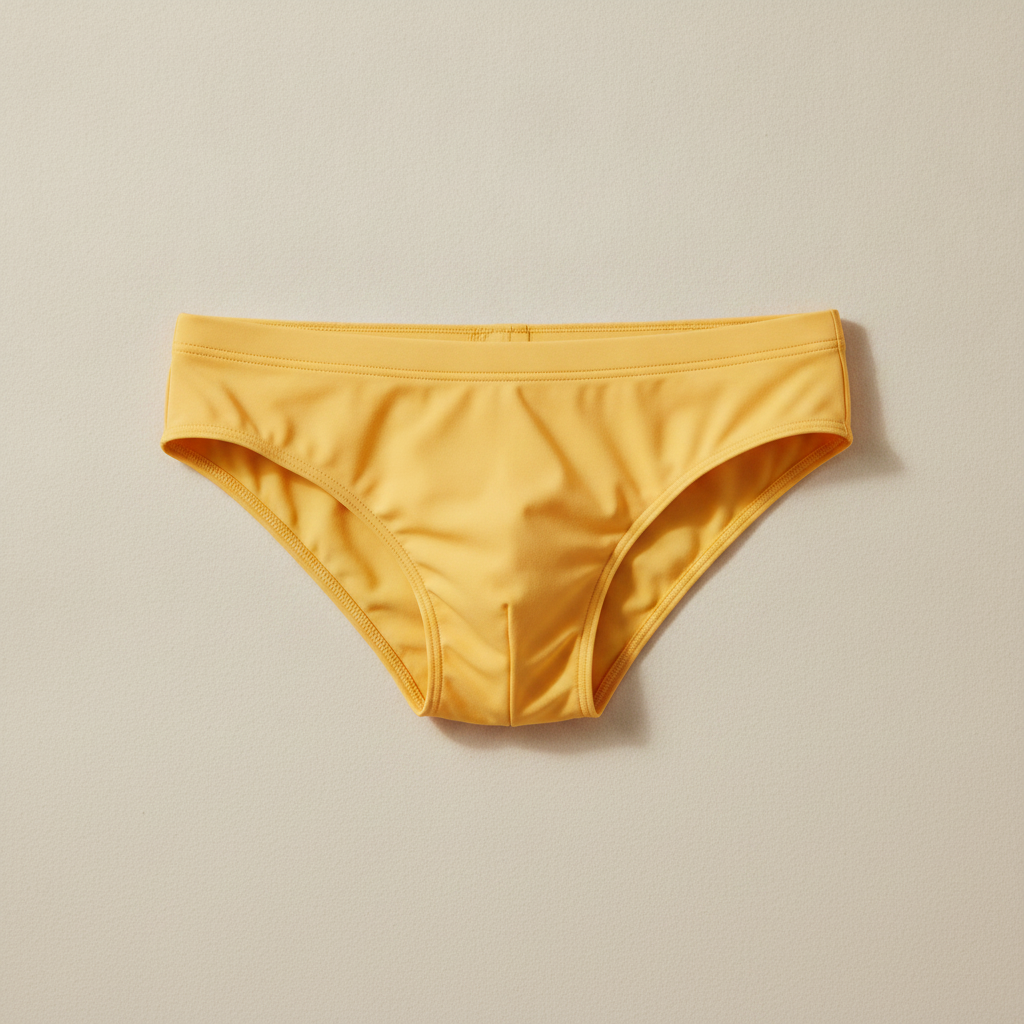 Slip Mare Uomo Colori Vivaci – Comfort Sportivo Quick-Dry - Giallo Sole