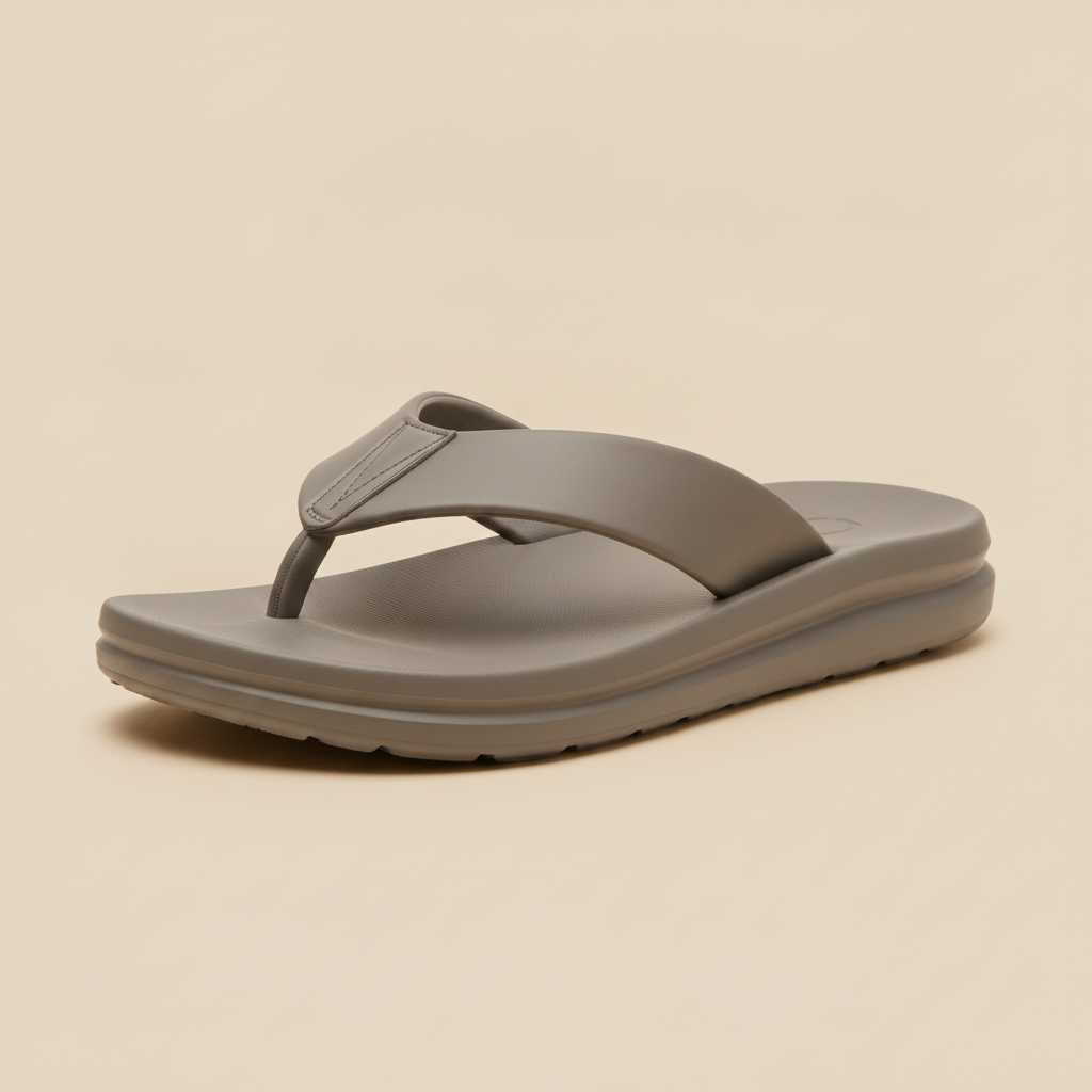 Infradito Uomo Premium – Comfort da Spiaggia Elegante - Grigio