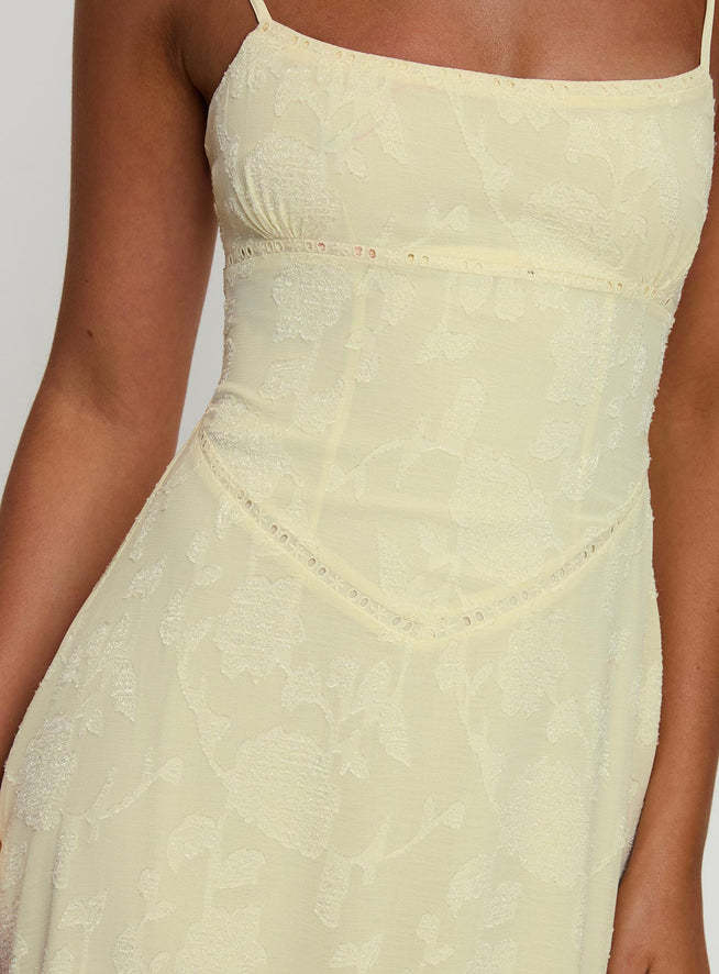 Abito lungo donna in tessuto leggero, floreale — vista 4