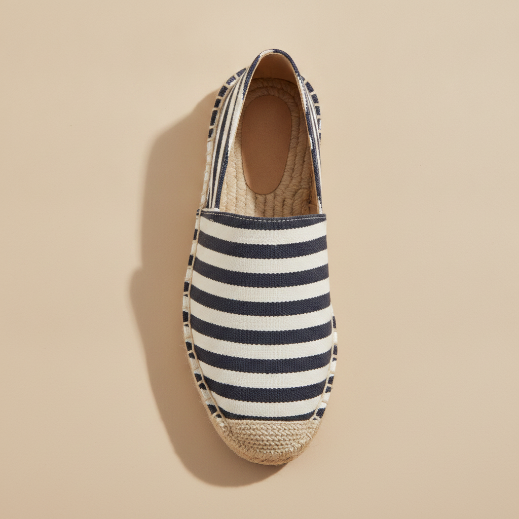 Espadrillas Uomo a Righe – Stile Mediterraneo Vivace - vista dall'alto