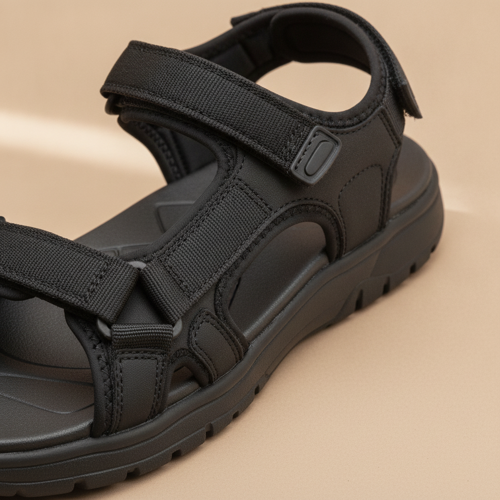 Sandali Sportivi Uomo con Fascette – Comfort e Grip Estivo - dettaglio