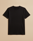 T-shirt Uomo in Cotone Pima Premium – Morbidezza Setosa di Lusso - Nero