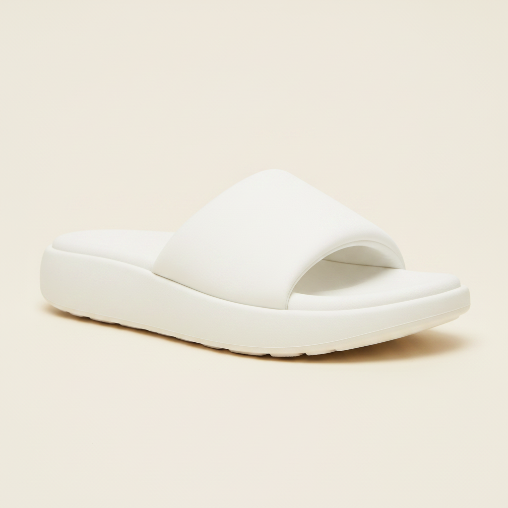 Ciabatte Slides Uomo – Comfort Estivo Rilassato - Bianco