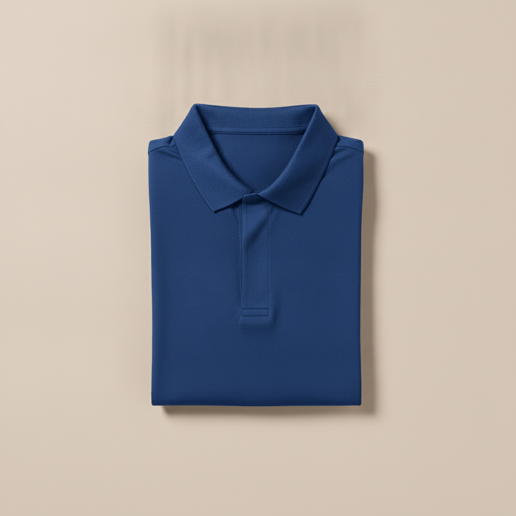 Polo Uomo Slim Fit in Cotone Elasticizzato – Vestibilità Aderente Moderna - Blu Royal