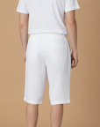 Bermuda Uomo in Lino Puro – Eleganza Naturale per l'Estate - vista posteriore