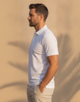 Polo Uomo Tinta Unita Basic – Essenziale Versatile del Guardaroba - vista laterale
