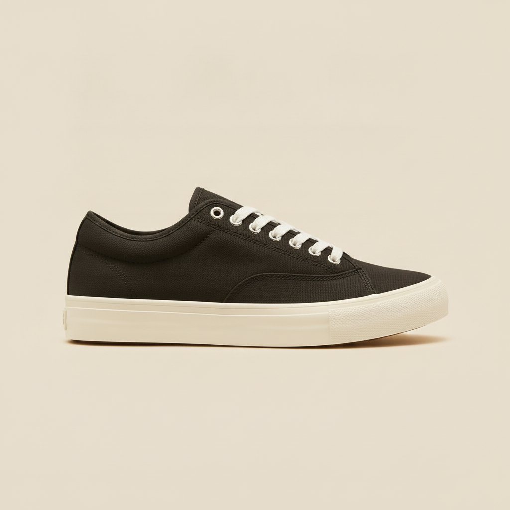 Sneakers Uomo Skate in Tela – Robuste e Casual Streetwear - vista laterale