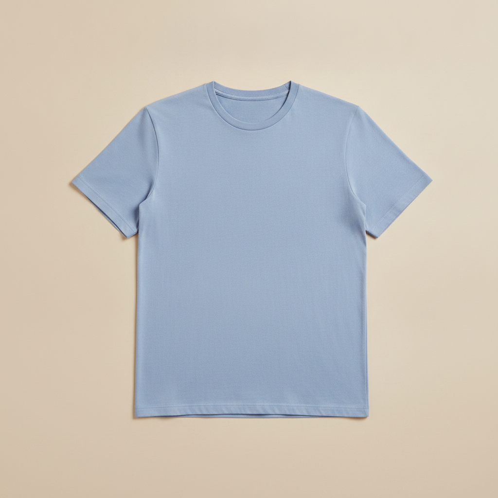 T-shirt Uomo in Cotone Biologico – Sostenibile e Morbida - Blu Polvere