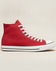 Sneakers Uomo Alte in Canvas – Casual Urbane Senza Tempo - Rosso