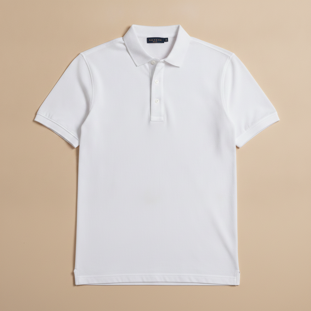 Polo Uomo con Placket a Contrasto – Dettaglio Raffinato - Rosso con Bianco