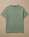 T-shirt Uomo in Misto Lino – Fresca e Traspirante Estiva - Verde Salvia