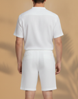 Bermuda Uomo in Lino con Coulisse – Freschi e Leggeri Estivi - vista posteriore