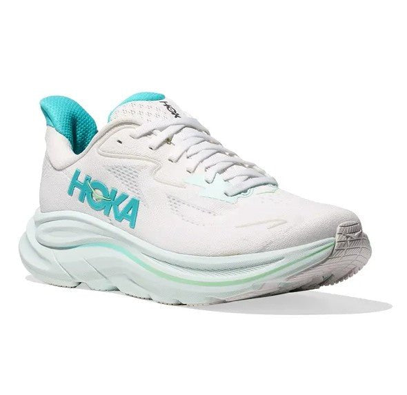 Hoka Clifton 10 Scarpe Running Bianco Azzurro Cielo Donna - 1