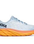Hoka Clifton 8 Scarpe Running Azzurro Ghiaccio Arancione Donna - 1