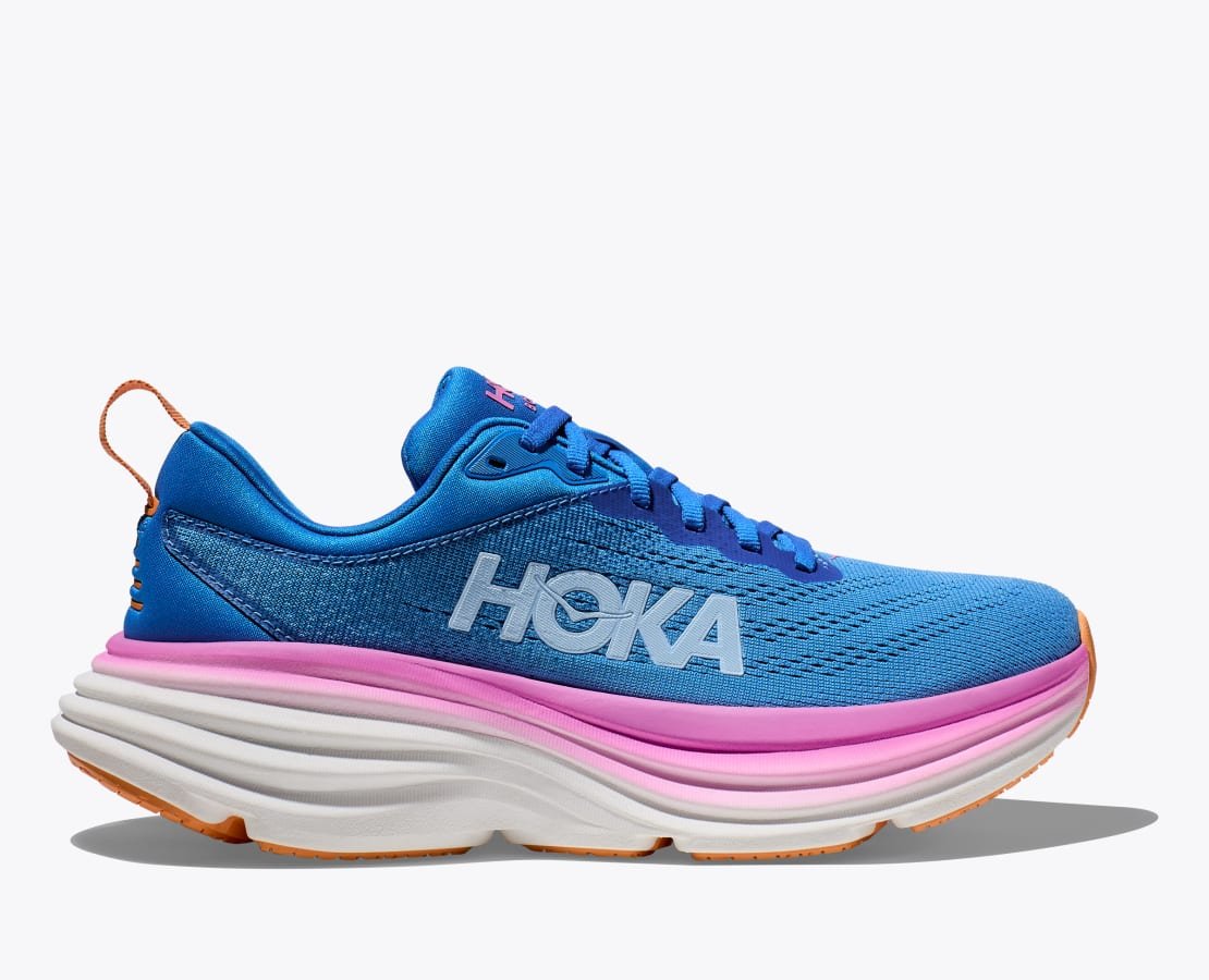 Hoka Bondi 8 Scarpe Running Azzurro Rosa Donna - 1