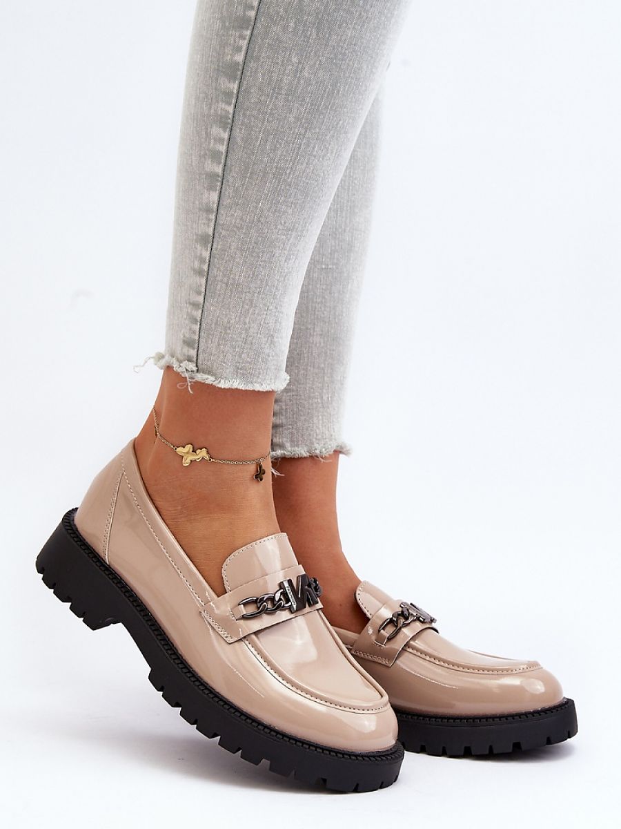 Mocassini Donna Beige Comodi
