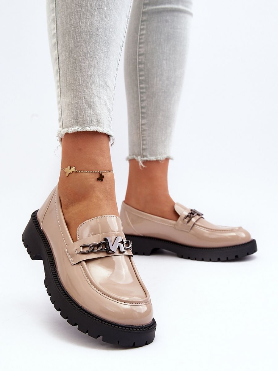 Mocassini Donna Beige Comodi