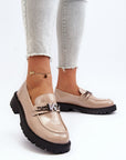 Mocassini Donna Beige Comodi
