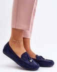 Mocassini Donna Blu Classici