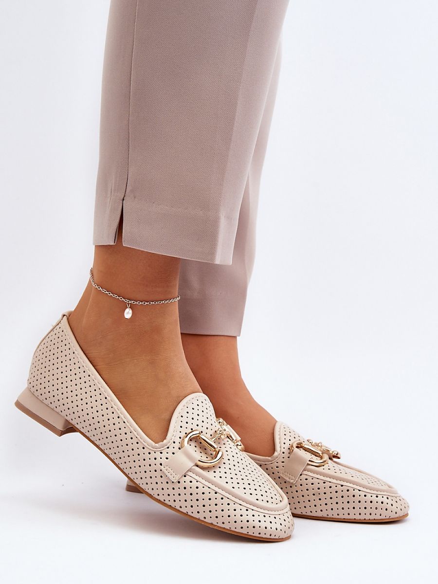 Mocassini Donna Beige alla Moda