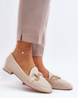 Mocassini Donna Beige alla Moda