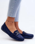Mocassini Donna Blu Navy Comodi