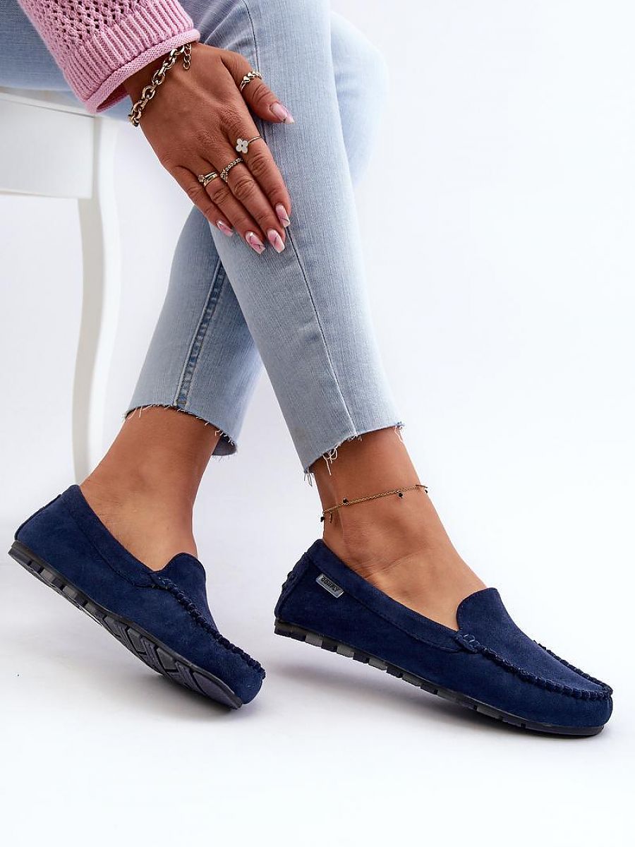 Mocassini Donna Blu Navy Comodi