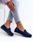Mocassini Donna Blu Navy Comodi
