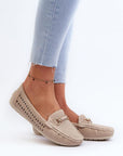 Mocassini Donna Beige Chic e Trendy