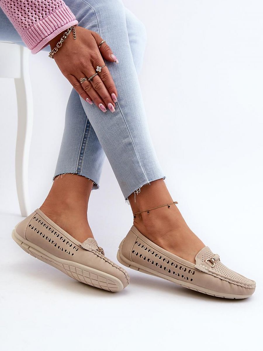 Mocassini Donna Beige Chic e Trendy