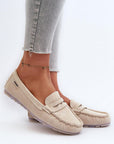 Mocassini Donna Beige alla Moda