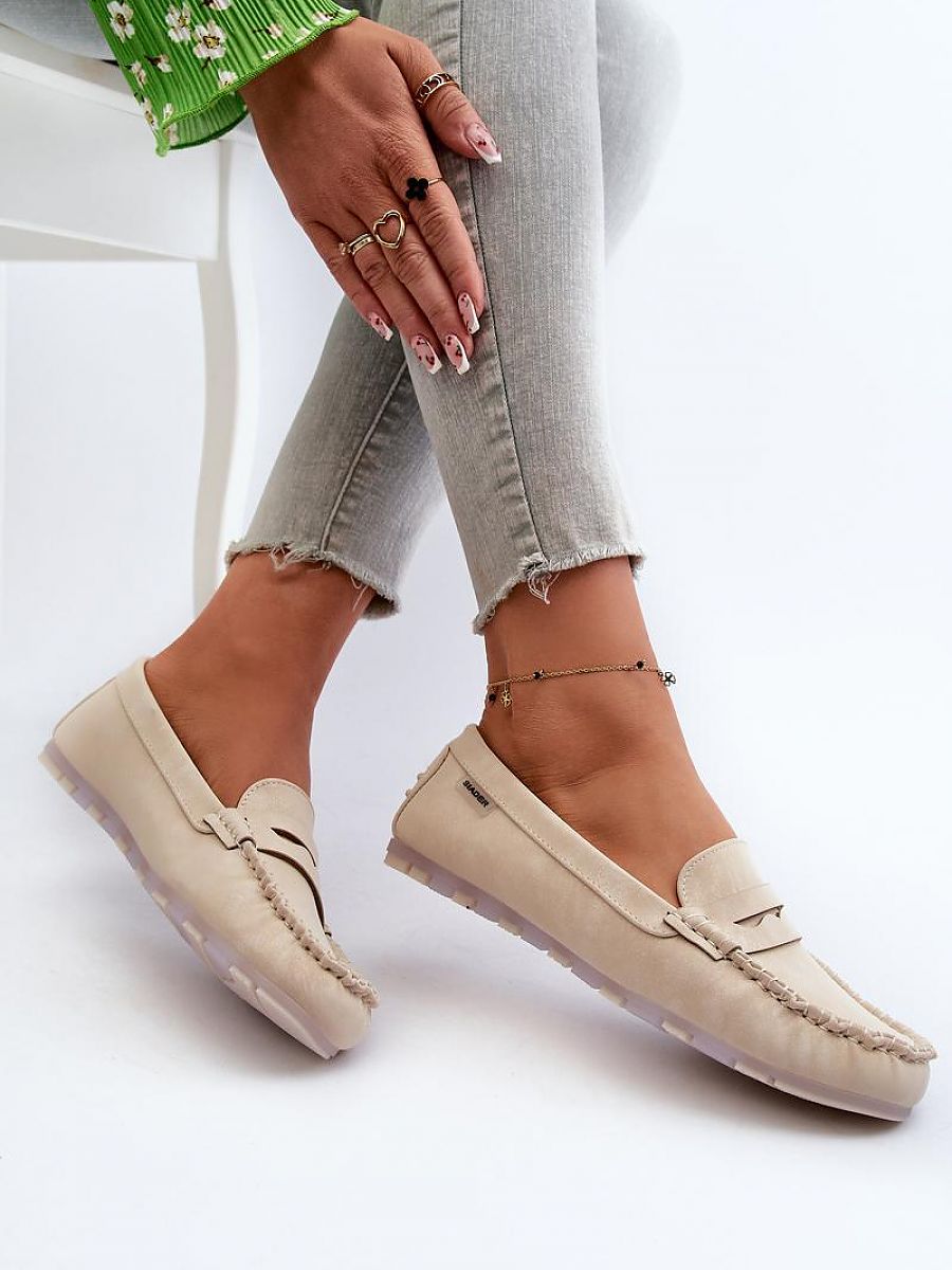 Mocassini Donna Beige alla Moda