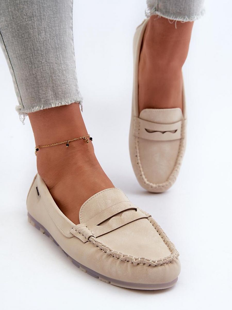 Mocassini Donna Beige alla Moda