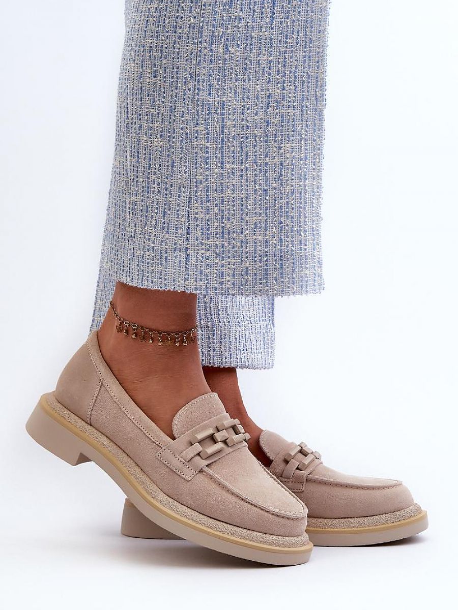 Mocassini Donna Beige alla Moda