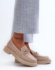 Mocassini Donna Beige alla Moda