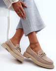 Mocassini Donna Beige alla Moda