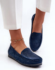 Mocassini Donna Blu Navy Classici
