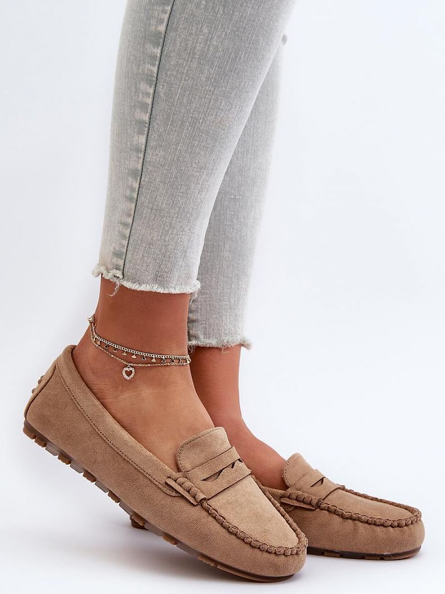 Mocassini Donna Beige Comodi